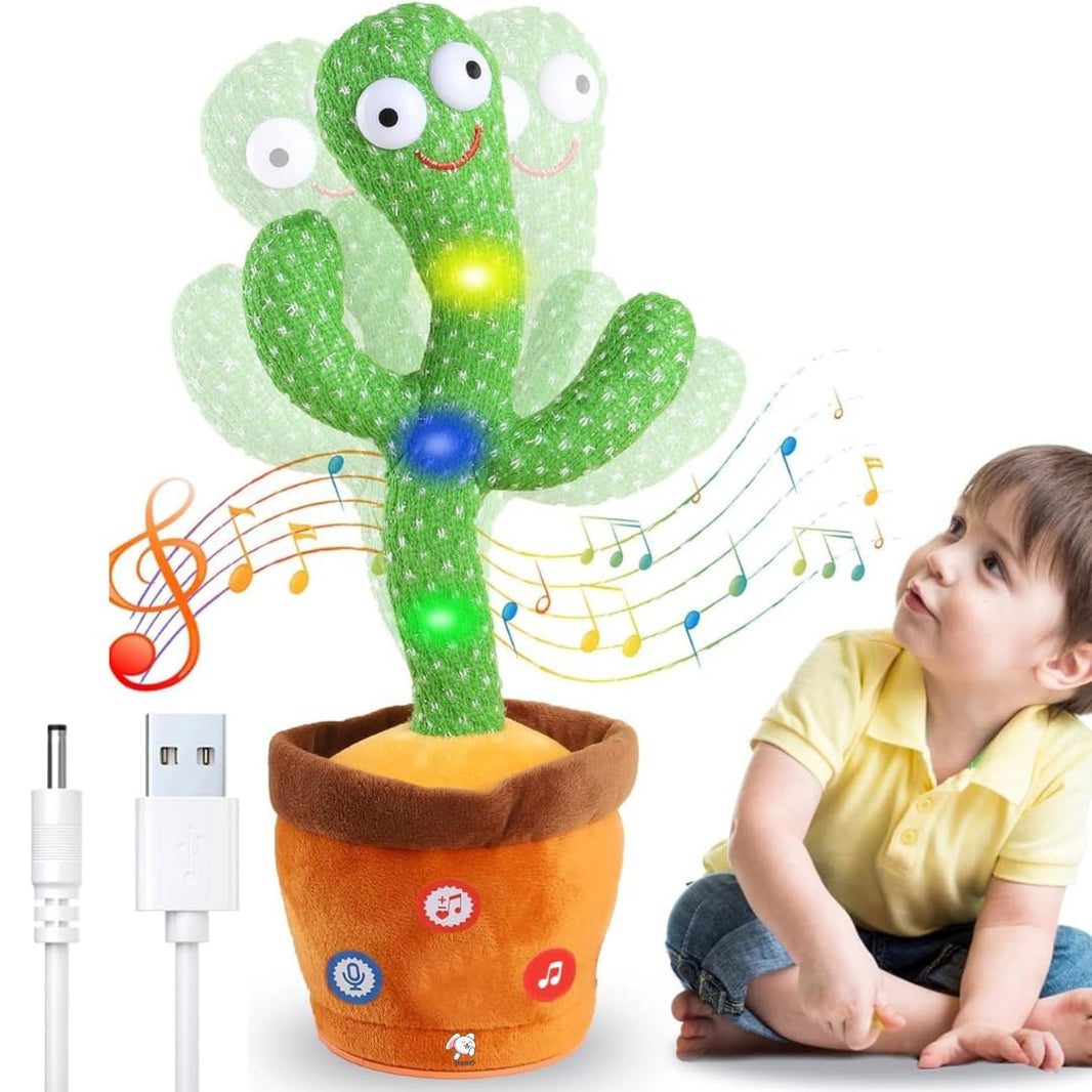 Talking & Dancing Cactus Toy (Rechargeable)