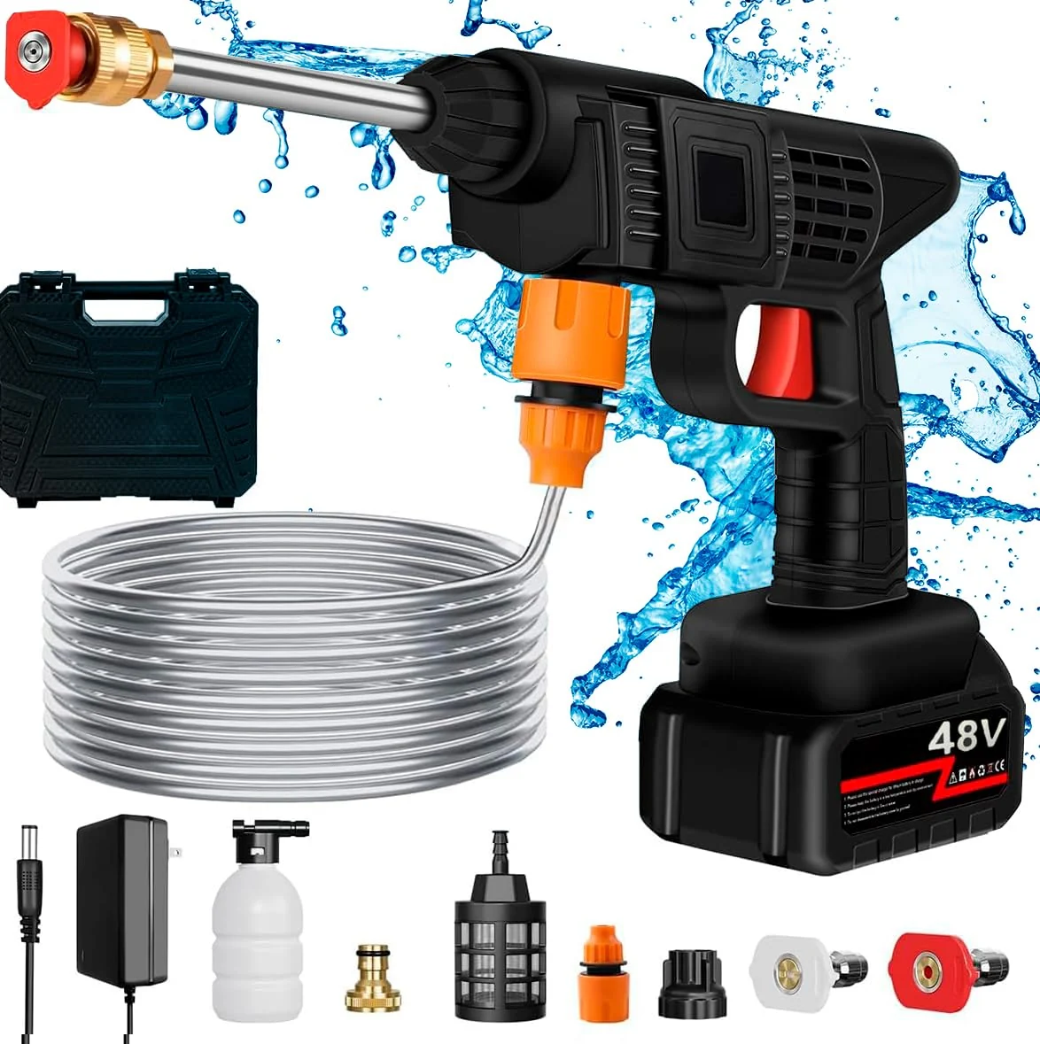 Cordless High Pressure Car Washer Gun